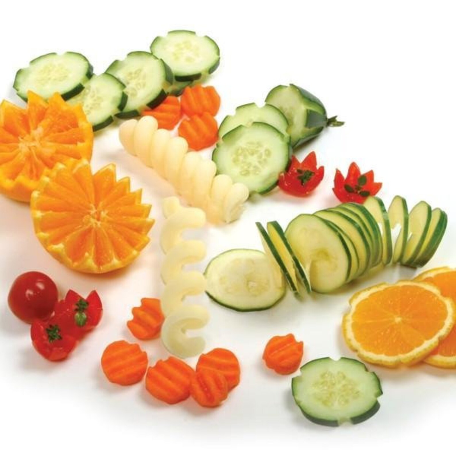 Norpro 5pc Fruit & Vegetable Garnishing Decorating Tool Set Etsy