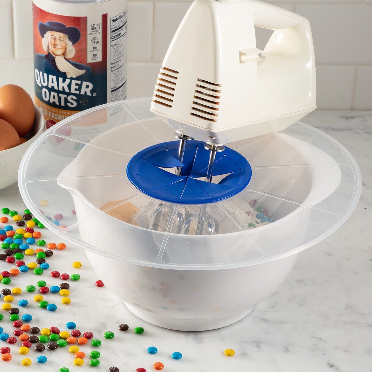 Silicone Splatter Screen Eggs Mixer Anti-splash Lid Bake Mixing Bowl Splatter  Guard Covers Pots Shields