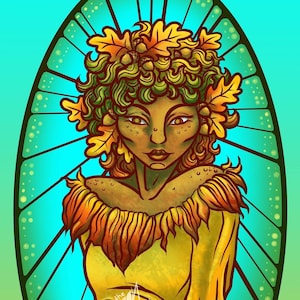 Fall Dryad print or sticker