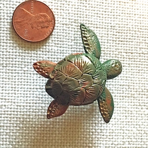 Screen sea turtle ornament for window door