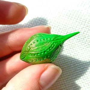 Kiwi bird pocket charm