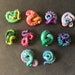 Rainbow Calamari Tentacle Magnets 