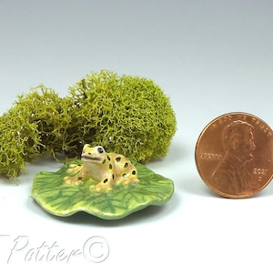 Objet D'art Miniature by Van T Potter Porcelain Pottery Vase small scale wheel thrown mini 1/12 scale glazed miniature OOAK pottery