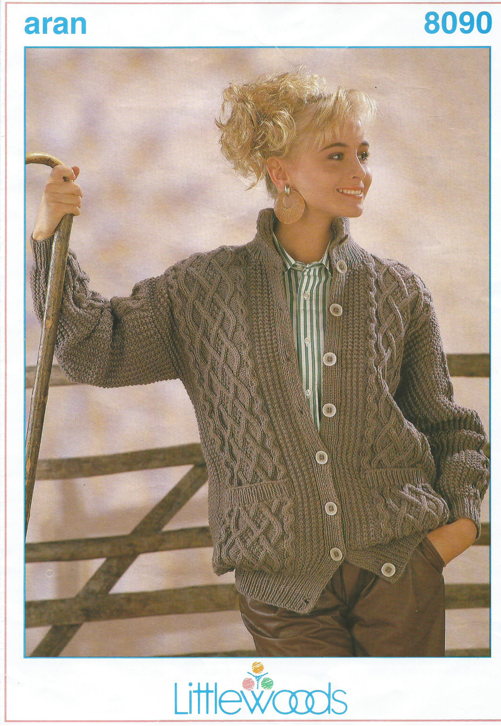 Knitting Pattern Littlewoods 8090 Aran 