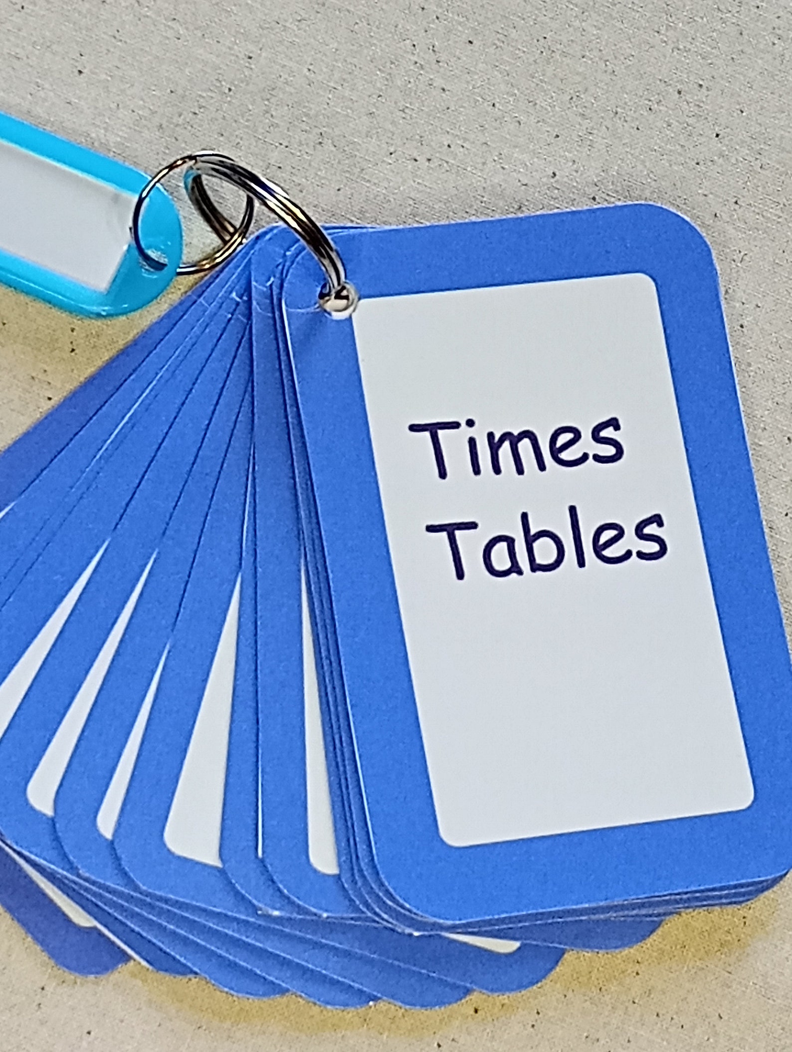 BLUE Times Tables Flash Cards Home School Maths Resource KS1 KS2 - Etsy