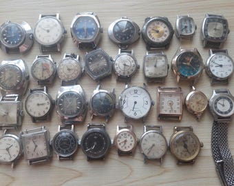 Orologi da polso vintage da donna, 30 pezzi, URSS