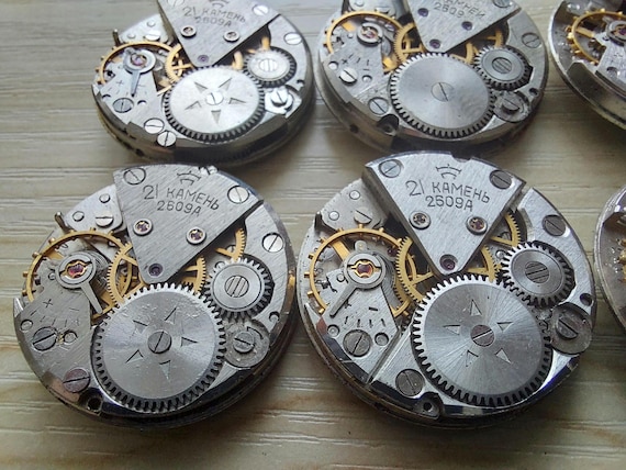 10 pcs Raketa 2609 USSR Vintage Soviet Watch Movements Steampunk Mechanisms 27 mm Wrist Watches