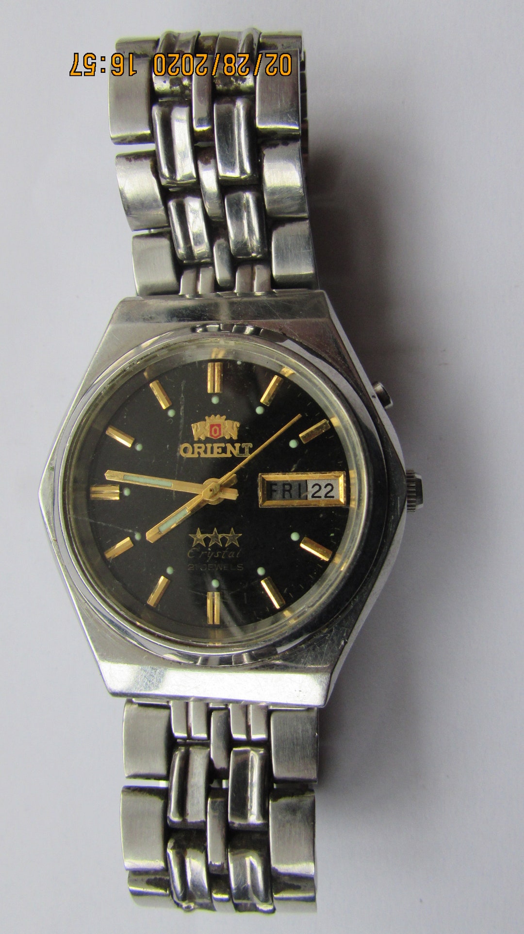 ORIENT CRYSTAL Automatic Vintage Men's Wrist Watches All