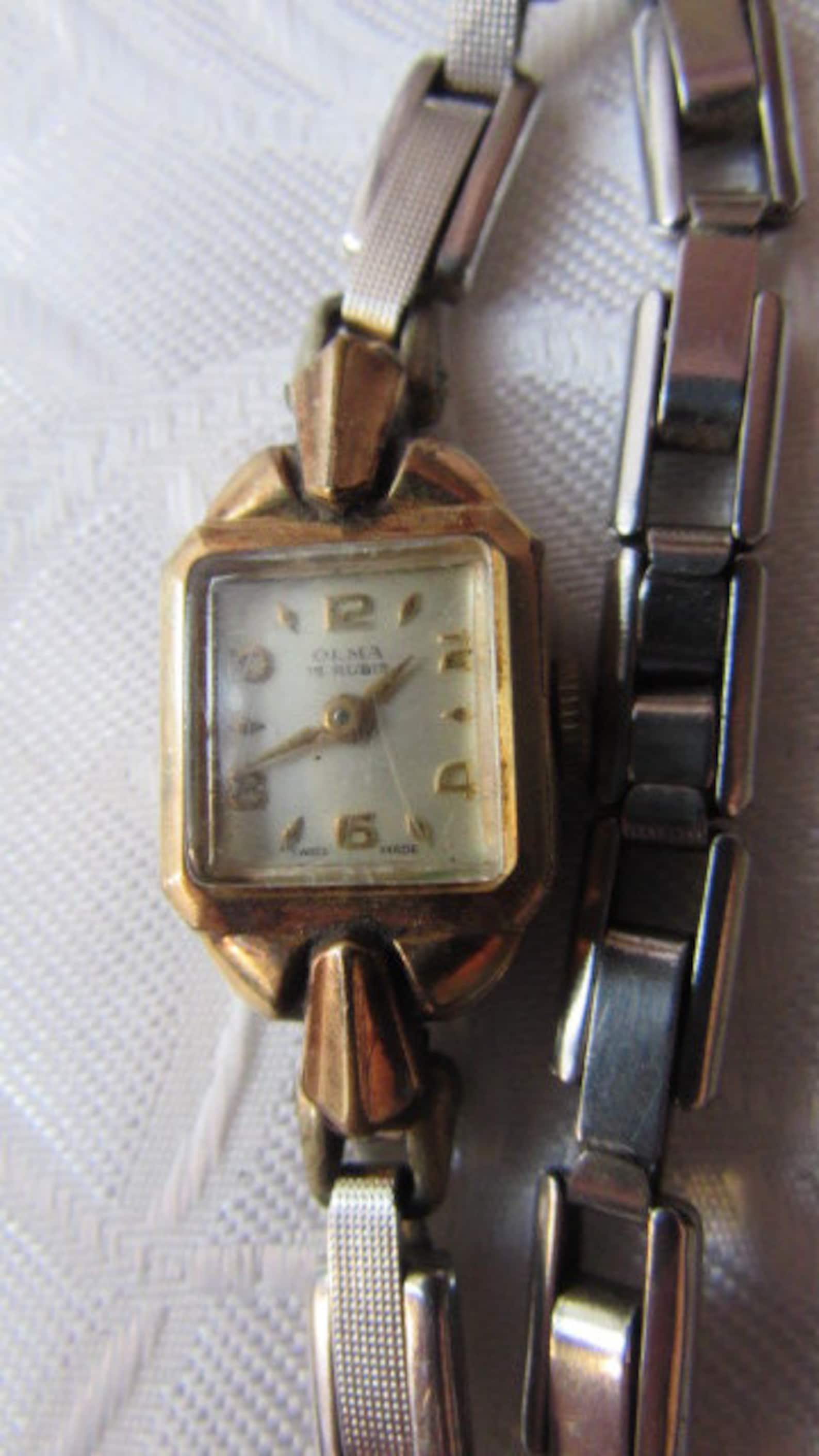 Vintage Antique OLMA Swiss goldplated Women's Wrist | Etsy