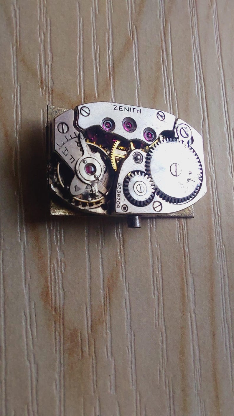 Mecanismos originales suizos ZENITH vintage para mujer, piezas de reloj, movimiento STEAMPUNK Arts imagen 1