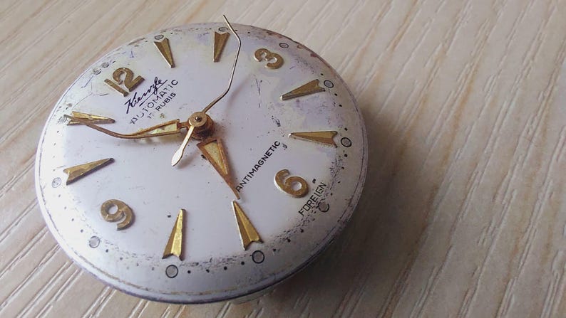 Kienzle automatiska vintage tyska urverk med urtavla - 30 mm mekanismer bild 2