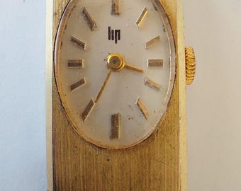 MONTRE GENERAL DE GAULLE DOREE BRACELET CUIR MARRON