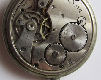 Vintage Pocket Watches SYMA Swiss BREV SGDG mechanism 41 mm