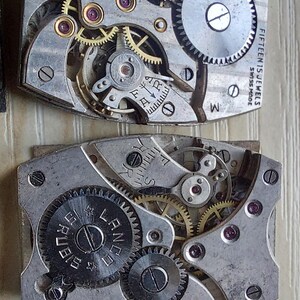 Mécanismes de montre vintage militaires allemands/suisses (10 pièces) - Mouvement - Style steampunk image 5