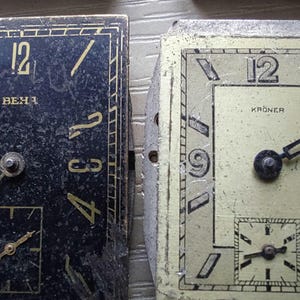Mécanismes de montre vintage militaires allemands/suisses (10 pièces) - Mouvement - Style steampunk image 3