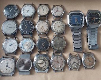 Sale 20 pcs work USSR Vintage wrist Watches Pobeda/ Poljot