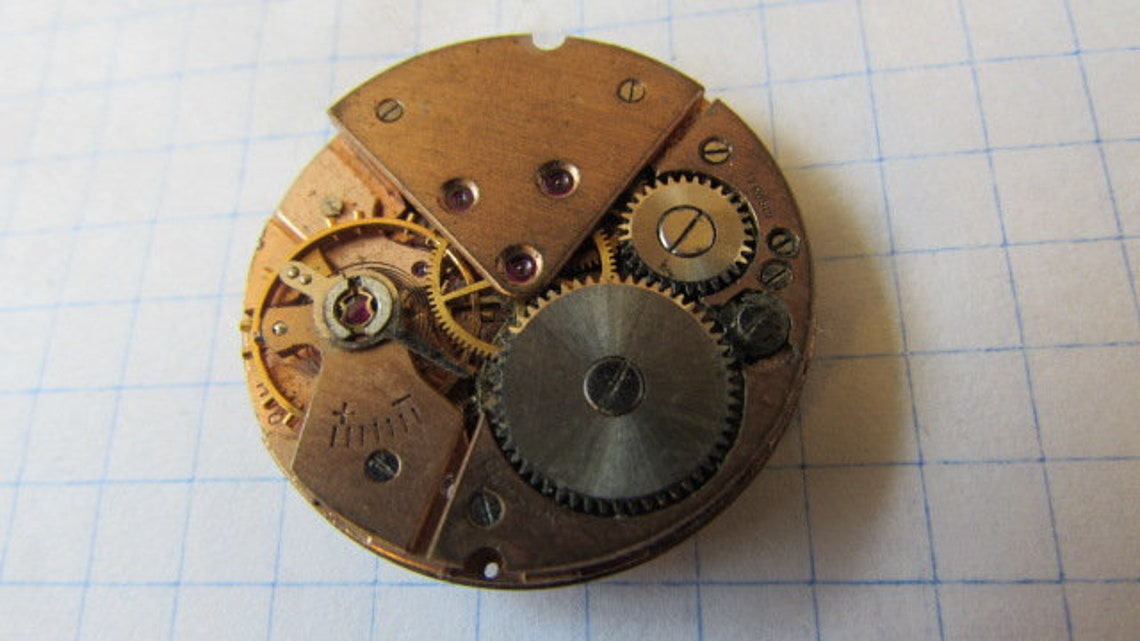 Vintage Gold Watch Movements 22 Mm Swiss Mechanisms Movements Etsy