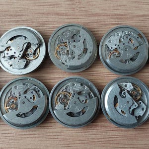 Reloj de pulsera vintage Zaria 2016 automático, 30 joyas, movimiento soviético, 10 mecanismos, steampunk, 26 mm, URSS.