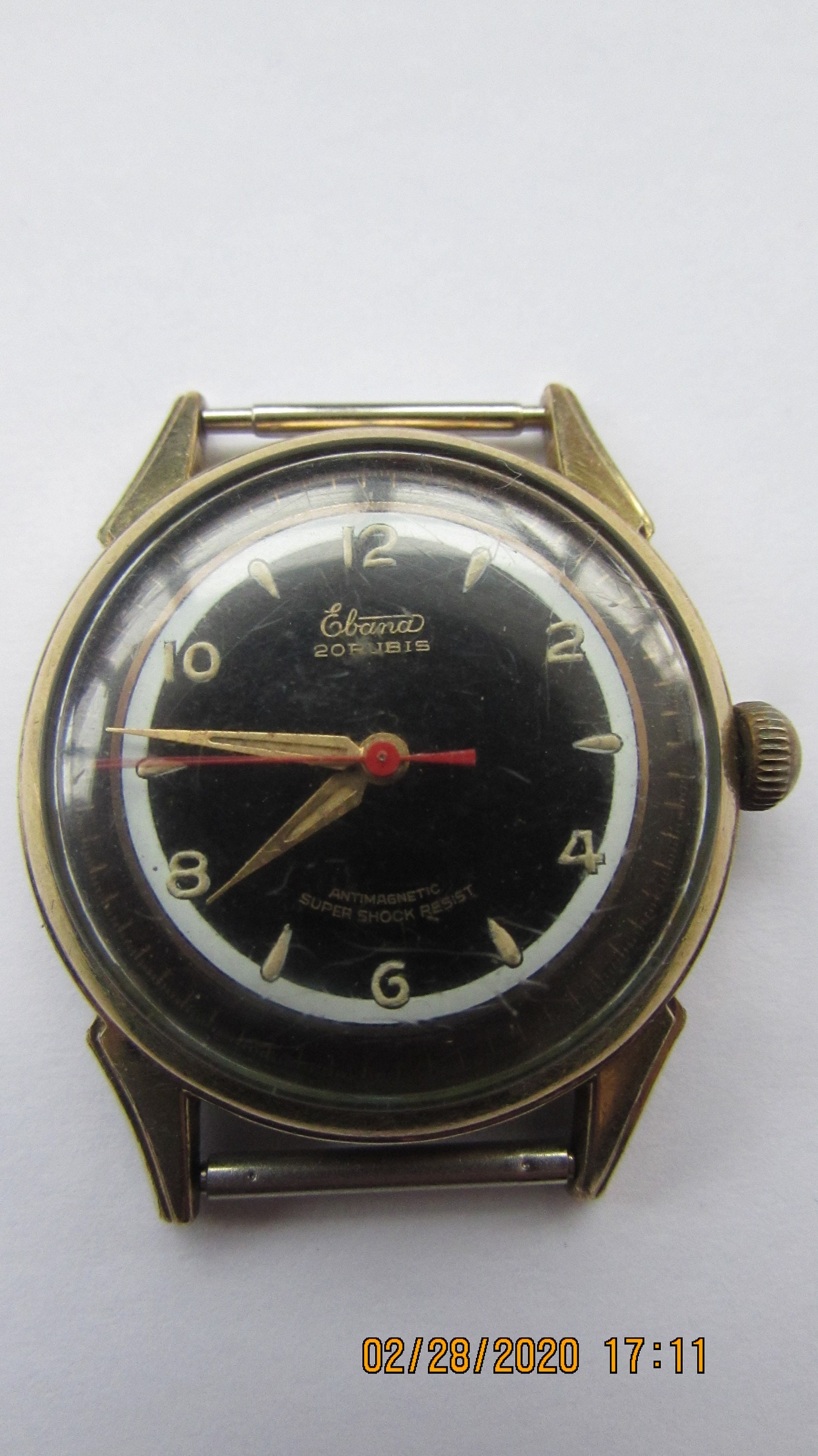 ELANA 1940-1950 Walzgold-Double 20 Mikron Vintage seltene Herren