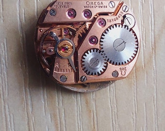Vintage OMEGA 245 Zwitsers uurwerk 13 x 18 mm Vintage mechaniek Dameshorloge Onderdelen Uurwerk STEAMPUNK Kunst
