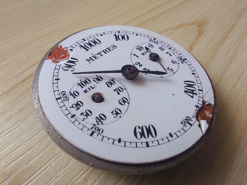 Vintage METER HC 39 mm Fickur Mekanismer Urdelar Urverk STEAMPUNK Konst bild 1