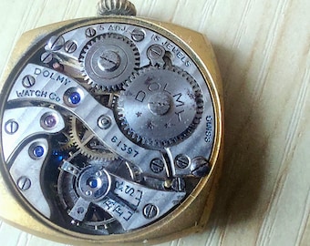 ★１９４０年代＊アメリカ軍＊海軍＊ブローチ（実物） Doxa Locle Swiss Made 1940's Military WWII Black Gold Super Dial
