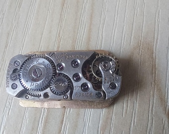 Vintage RARE ROLEX Princess Swiss ORIGINAL 100% rectangular 10x24 mm Mechanisms womans Watch Parts Movement