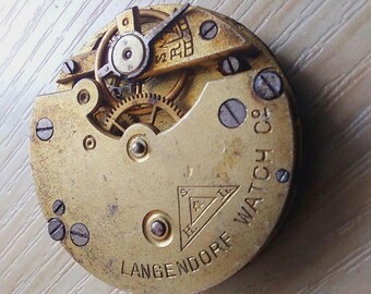 Reloj vintage LANGENDORF de la marca suiza de relojes de oro Mecanismos Piezas de reloj para hombre Movimiento STEAMPUNK Artes