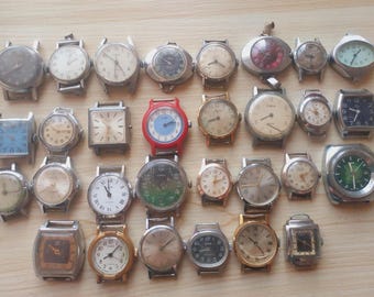 Orologi da polso vintage da donna, 30 pezzi, URSS
