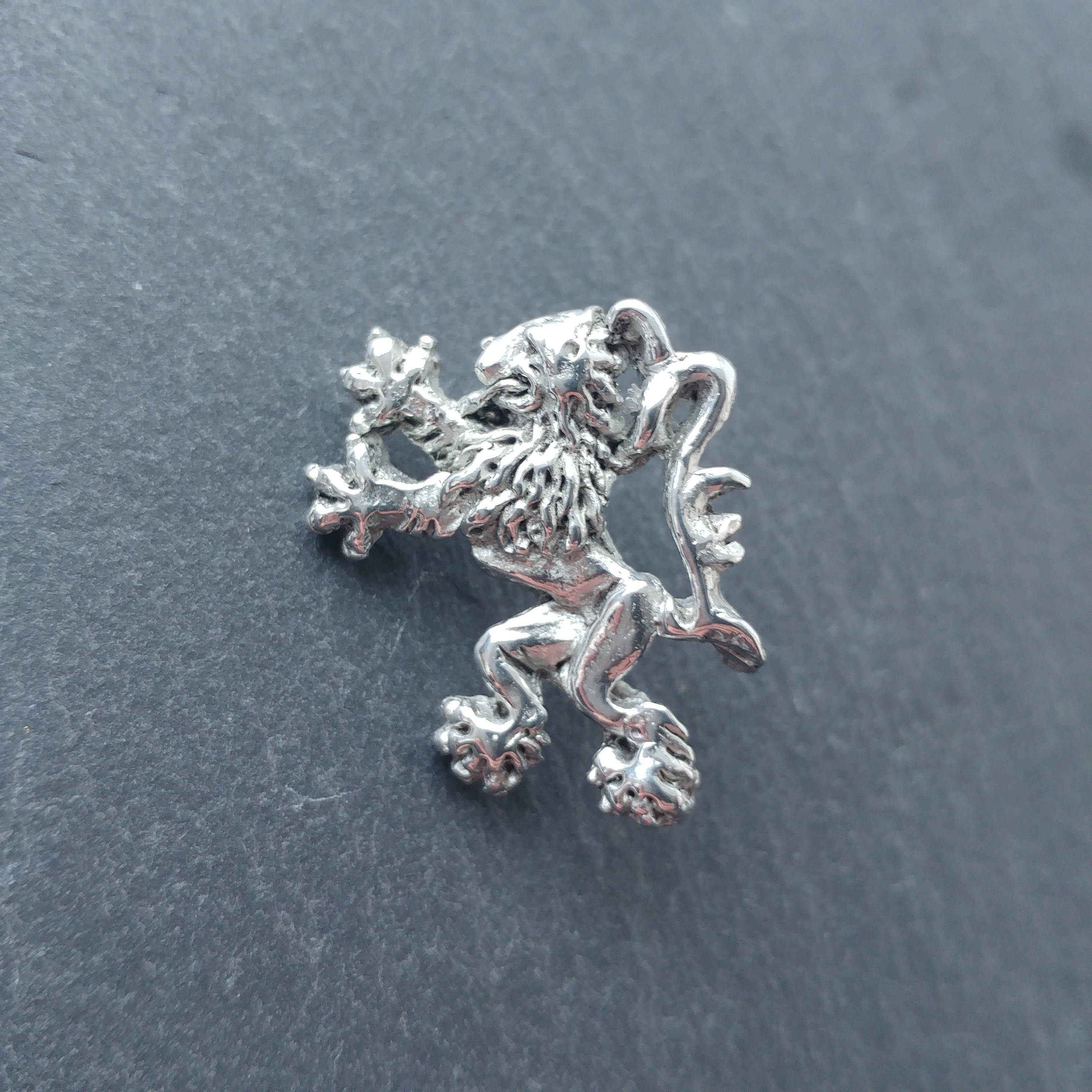 Lion Rampant Lapel Pin Lion Lapel Pin Men Wedding Scottish Etsy