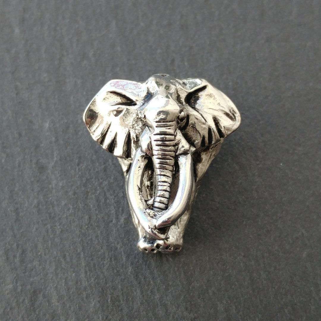 Broche éléphants En étain Fin - Fait Main En France, à Jumilhac-le-Grand - Longueur ~4,5 Cm - Idéale Cadeau Noces D'étain - 7
