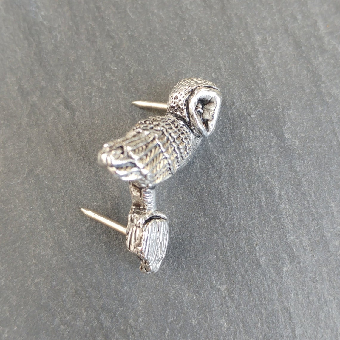 Barn Owl Brooch Lapel Pin / Tie Pin / Pins Tack / Owl Jewelry Etsy UK