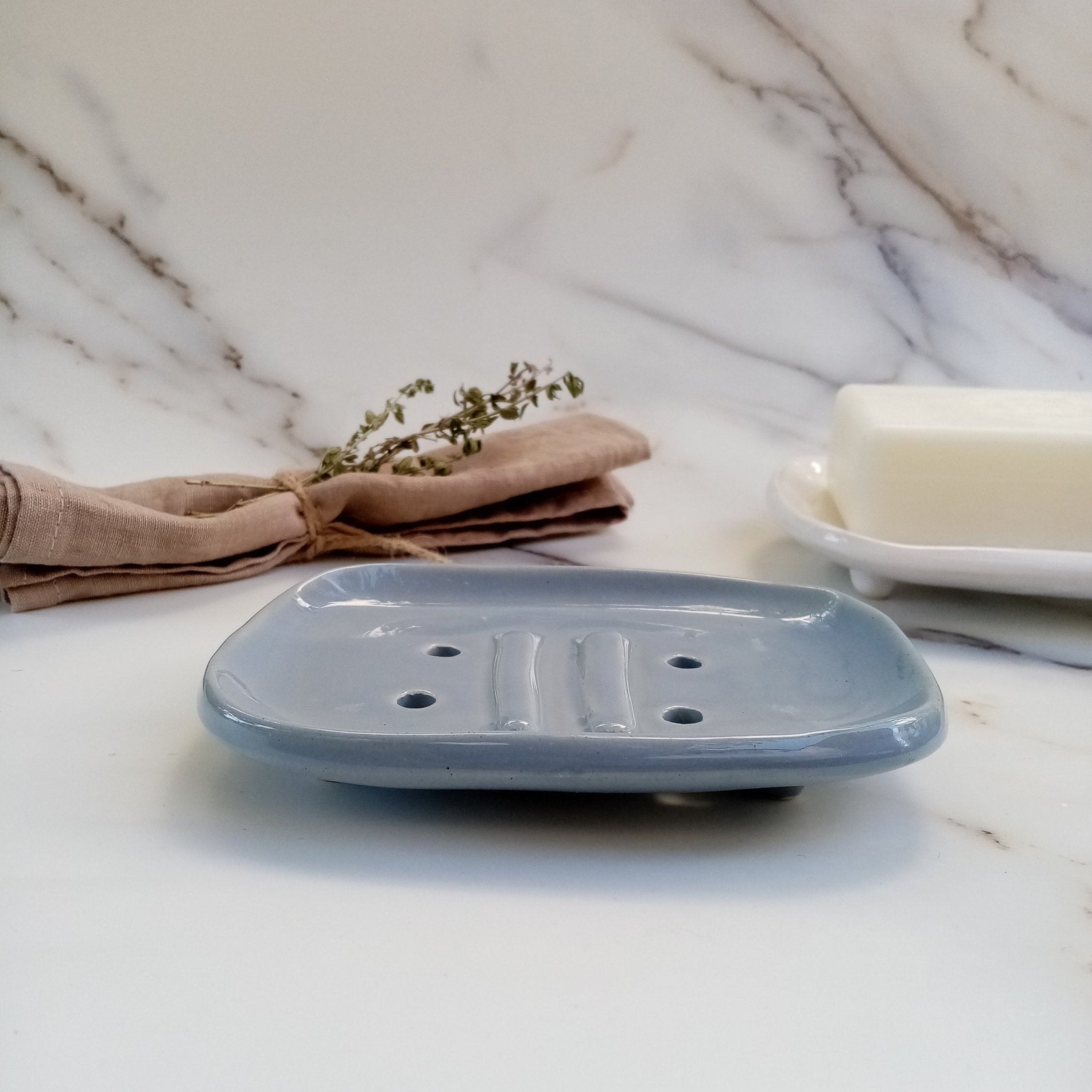 Blue soap dish Soapdish handmade ceramic soap dish soap Etsy