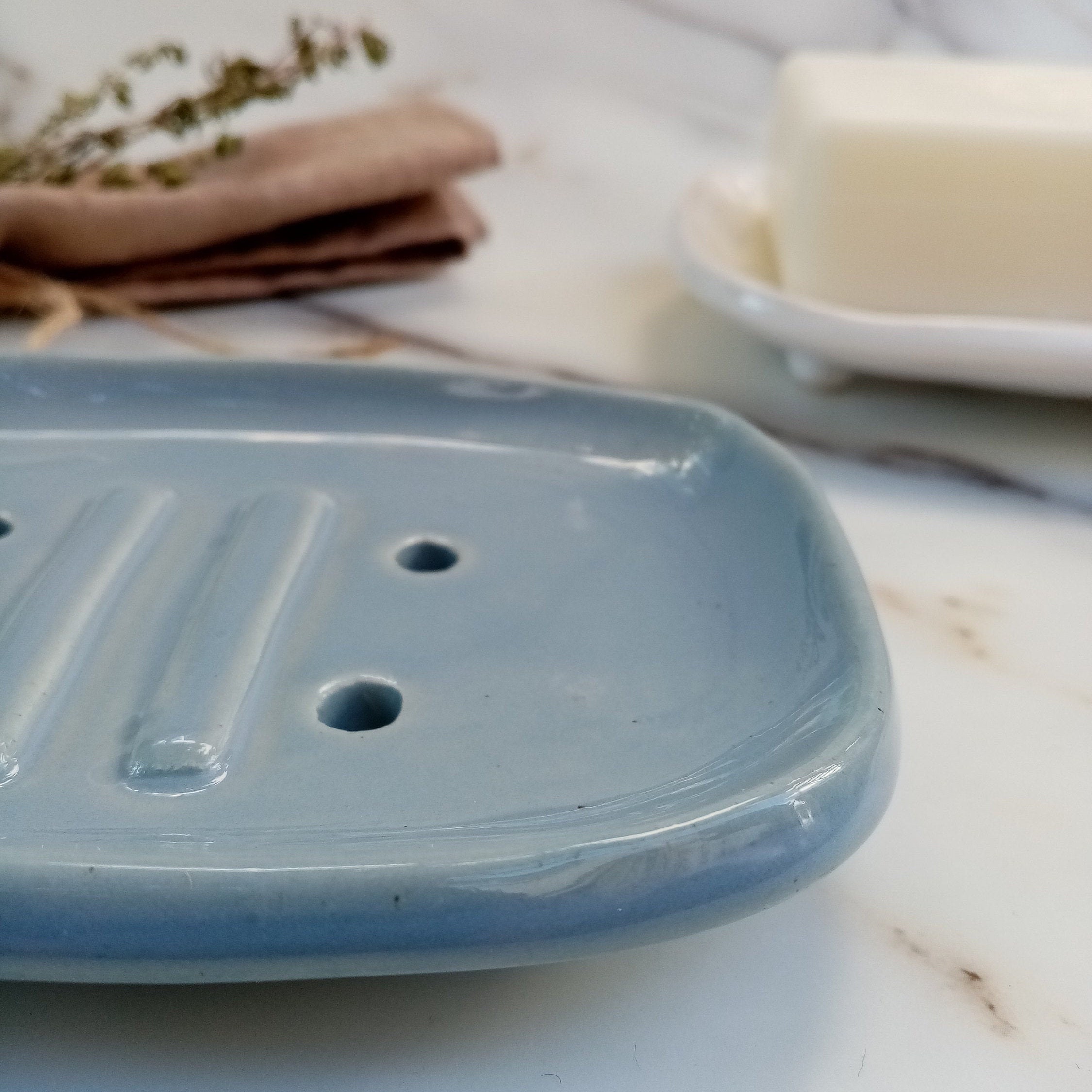 Blue soap dish Soapdish handmade ceramic soap dish soap Etsy