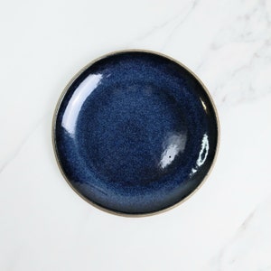 21cm Coupe Side Plate Crey Clay Ocean blue image 1