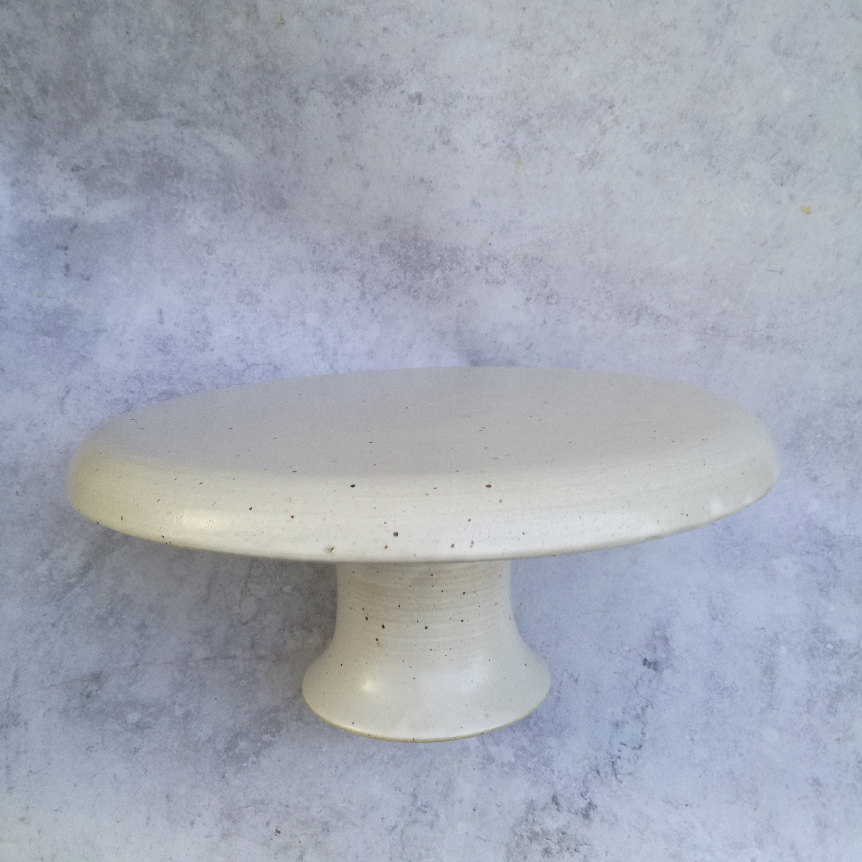 Ceramic Cake StandWhite Cake Server Big Cake Stand Etsy