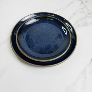 21cm Coupe Side Plate Crey Clay Ocean blue image 7