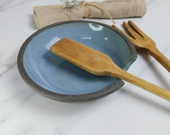 Spoon Rest,Ceramic Spoon Rest, Stoneware Spoon Rest, Ceramic Spoon Holder, Tea Bag Tidy, Teabag Plate, Foodie Gift, Kitchen Gift.