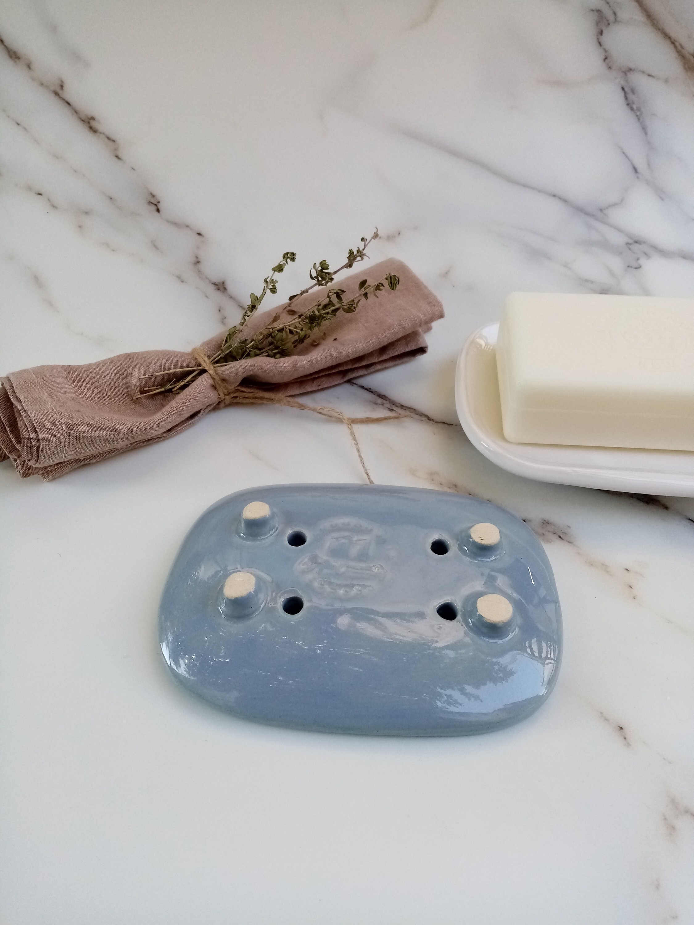 Blue soap dish Soapdish handmade ceramic soap dish soap Etsy