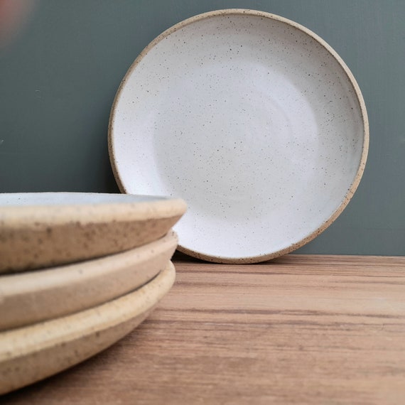 White Side Plate 21cm Ceramic Plate Serving Plate Side Etsy