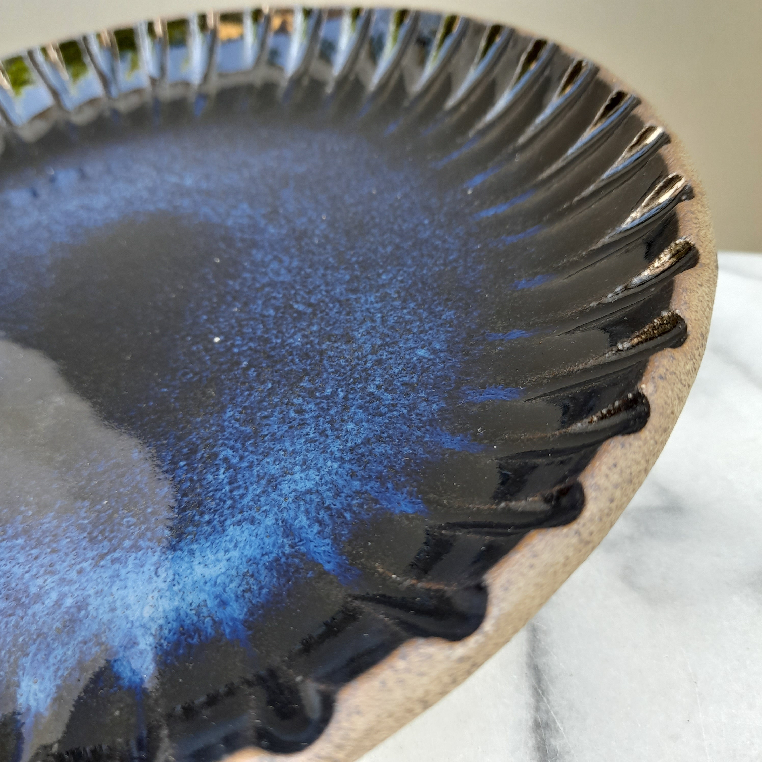 Dinner Plate 235cm Ceramic Plate Curved Plate Handmade Etsy Hong Kong