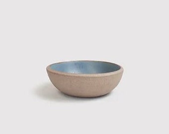 15cm Cereal Bowl Grey Clay Indigo Blue