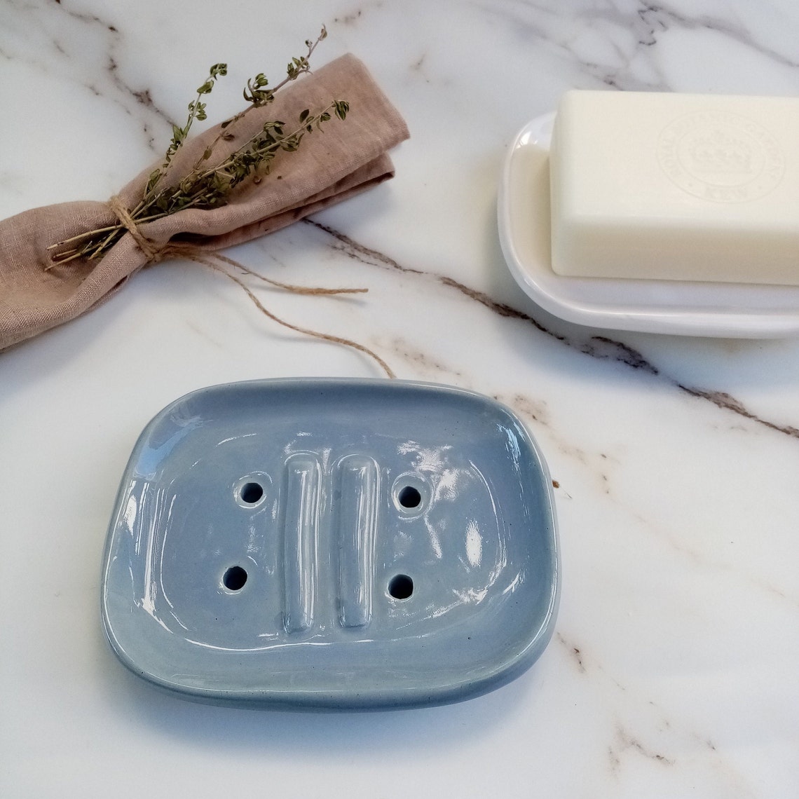 Blue soap dish Soapdish handmade ceramic soap dish soap Etsy