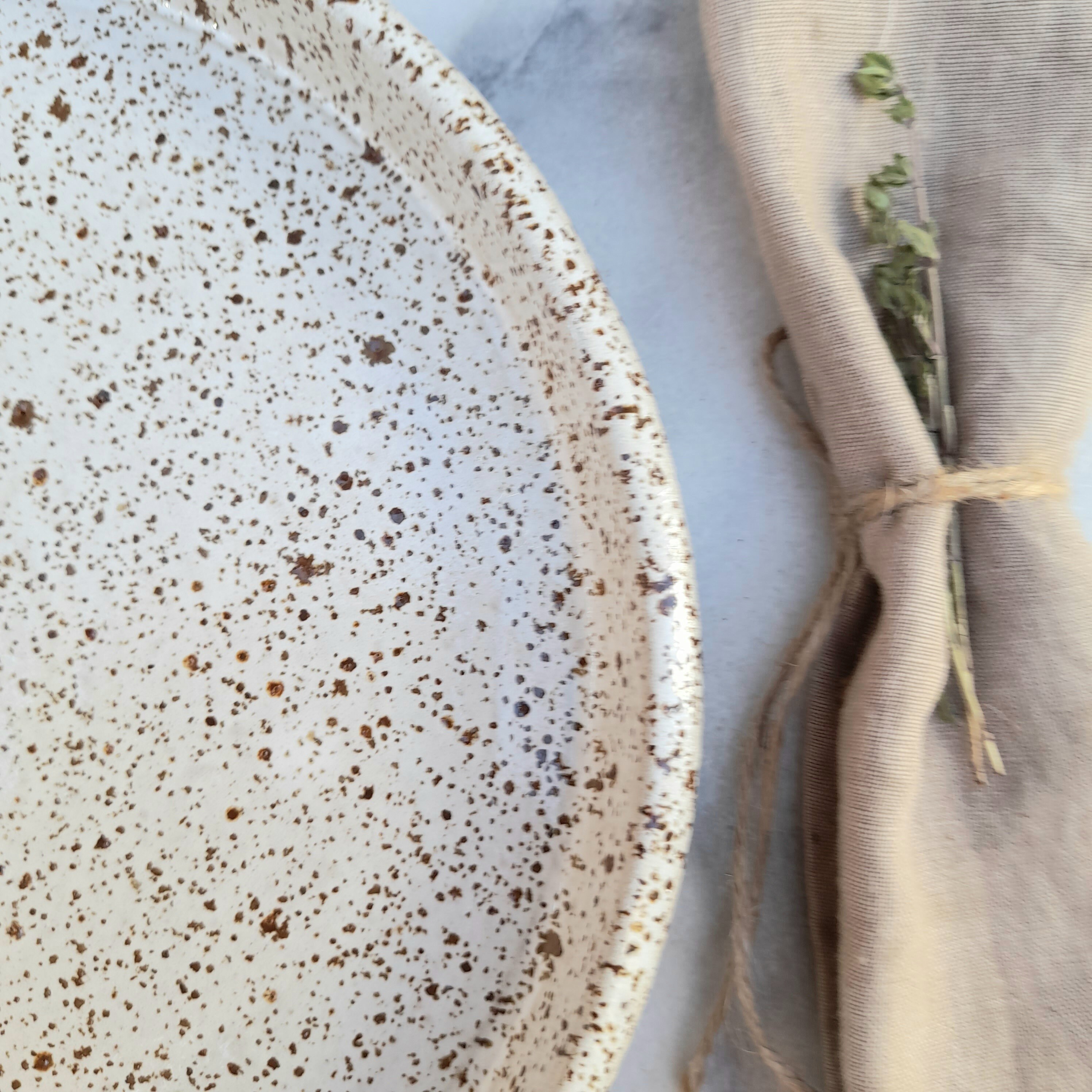 Small dinner plate 225x2cm plate with high rim Ceramic Etsy