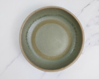 23cm Pasta Bowl, Crey Clay, Olive Green bowl, Salad bowl, Gift for new home.