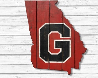 Georgia State Wooden Cutout