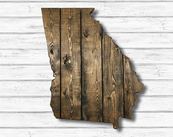 Georgia Wooden State Cutout