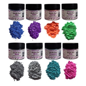 EDIBLE SPARKLE I Dust Set (8 cores) 4 gramas cada embalagem, da Oh! Doce Arte Corp
