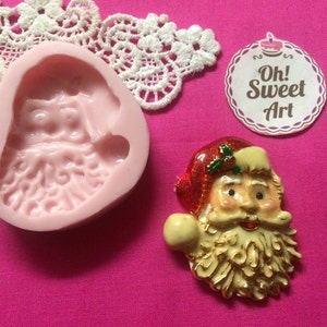 Moule de noël en Silicone, petit père noël, sans danger pour les aliments, décoration de gâteau, Cupcake (FDA)