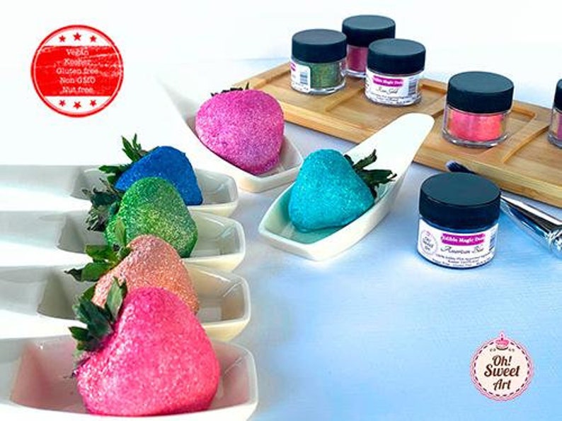 Edible Glitter dust ROSE GOLD 6 grams container Magic dust Etsy